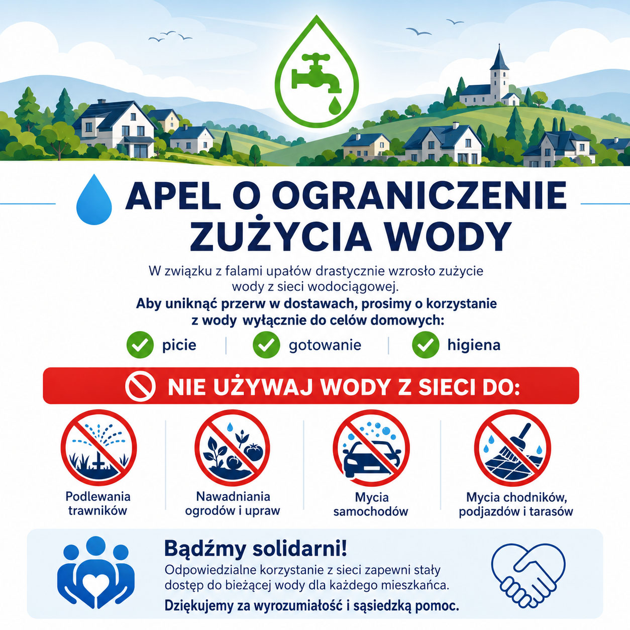 apel ograniczenie wody